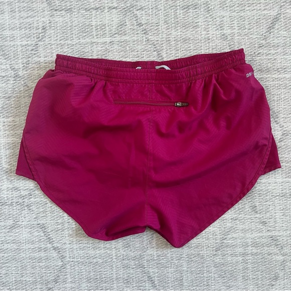 Nike Dri-fit Women’s Magenta Pink Athletic Gym Workout Running Shorts - Picture 3 of 5